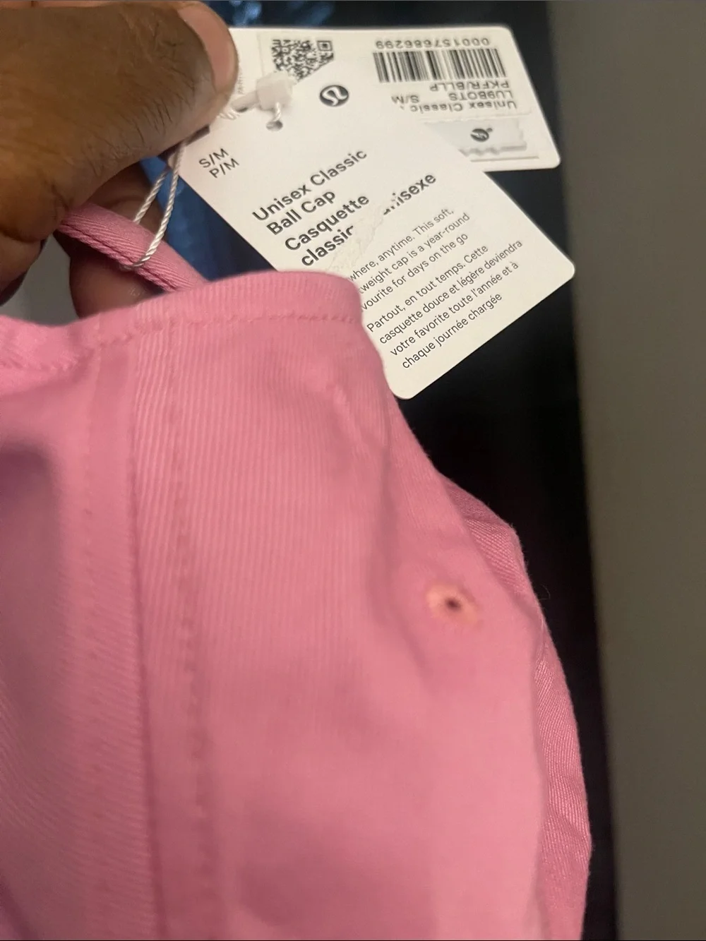 Lululemon Pink Frosting Unisex Classic Ball Adjustable Cap Size S/M NWT